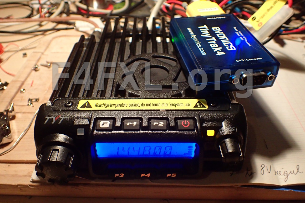 TYT TH-9000D with Tinytrak 4 for APRS