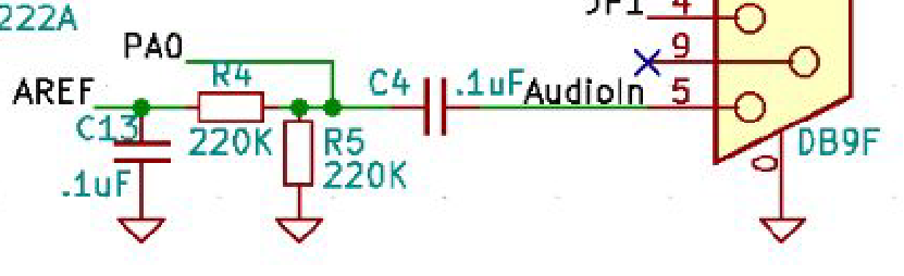 Tinytrak 4 audio input cicuitry